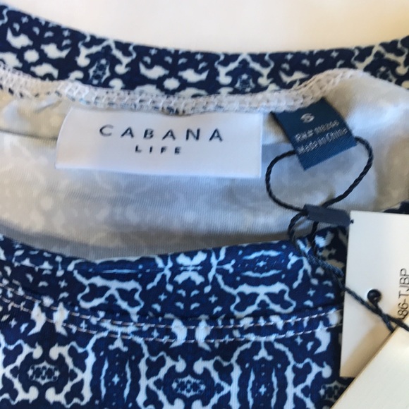 Cabana Life Blue Palms Cabana Shift Dress Size S NWT - Picture 7 of 9